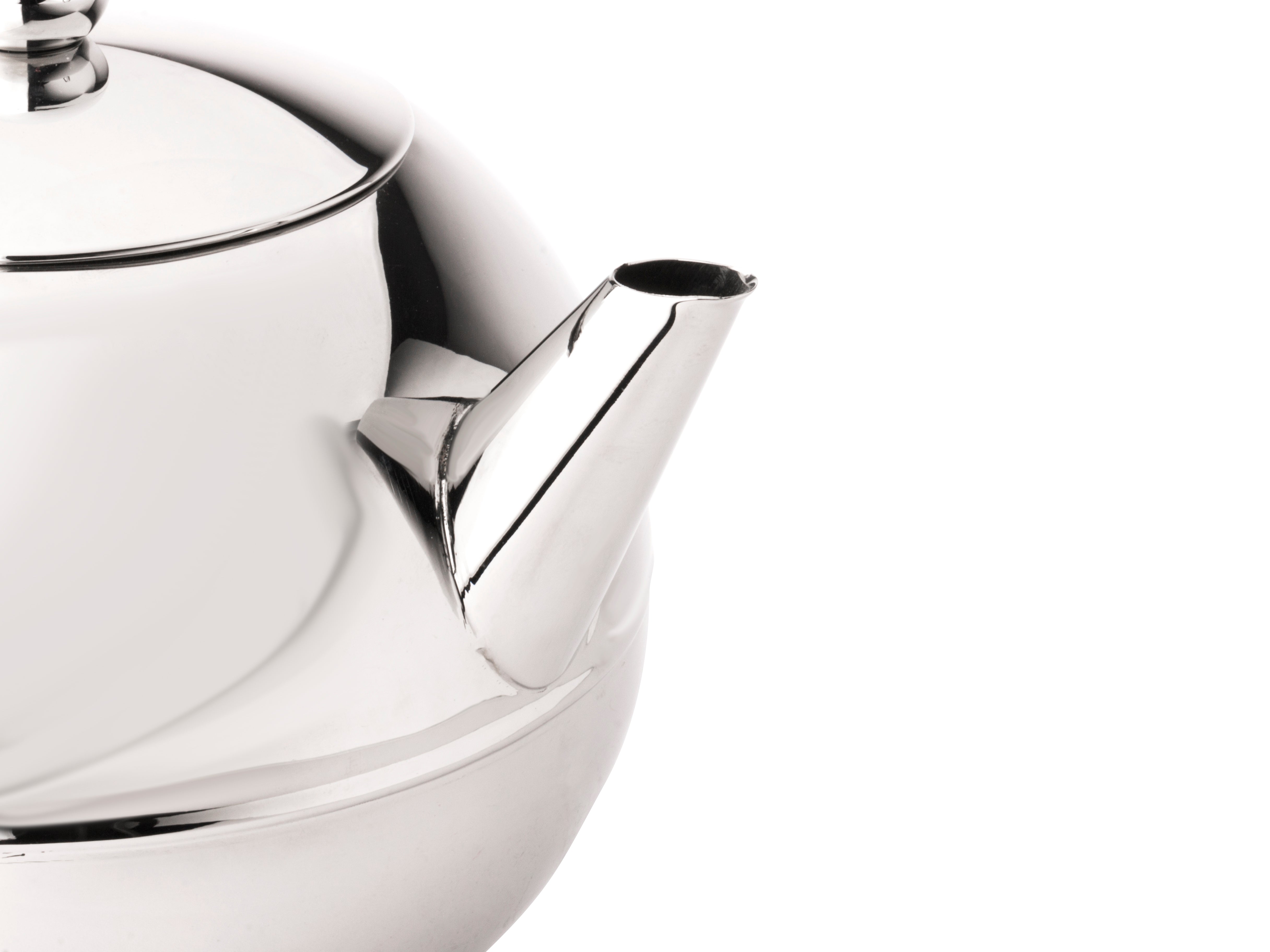 1.2L Teekanne – Porzellan Ronde chromfarben Beschläge Bella Brandes