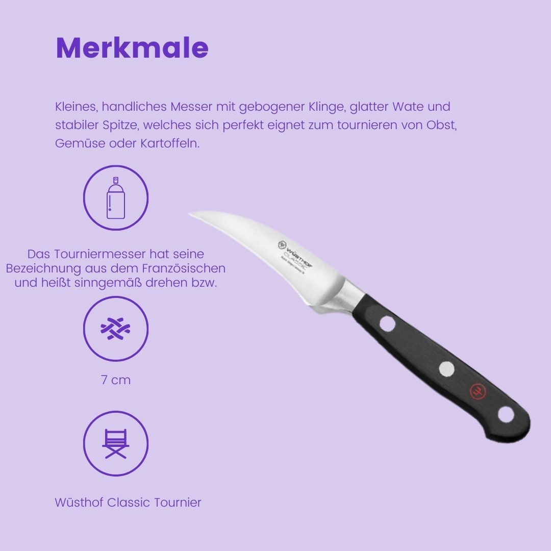 Tourniermesser / Peeling knife 7 cm Classic